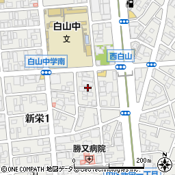 愛知県名古屋市中区新栄1丁目20周辺の地図