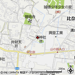 静岡県富士市比奈1308周辺の地図