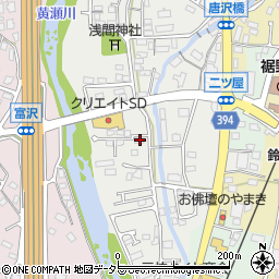 静岡県裾野市二ツ屋66周辺の地図
