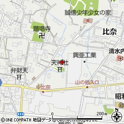 静岡県富士市比奈1310周辺の地図