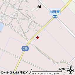 滋賀県愛知郡愛荘町蚊野615-5周辺の地図