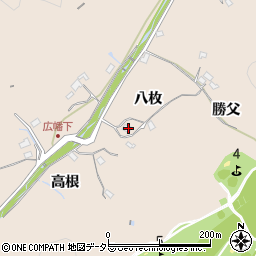 愛知県豊田市広幡町八枚周辺の地図