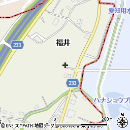 愛知県日進市北新町福井182-37周辺の地図