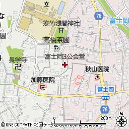 富士岡３公会堂周辺の地図