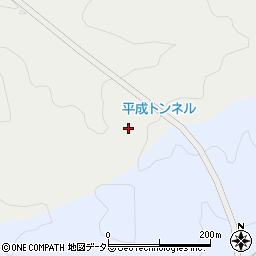 平成トンネル周辺の地図