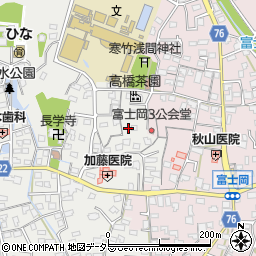 静岡県富士市比奈1637周辺の地図