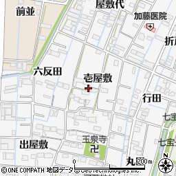 愛知県あま市七宝町川部壱屋敷周辺の地図