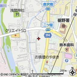 静岡県裾野市二ツ屋125周辺の地図