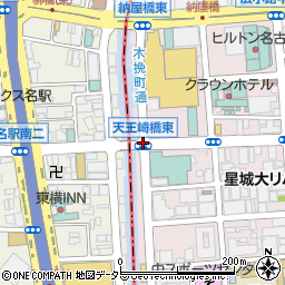 天王崎橋東周辺の地図