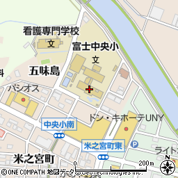 富士市立富士中央小学校周辺の地図