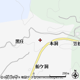 愛知県豊田市中立町黒庄周辺の地図