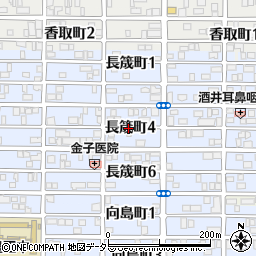 愛知県名古屋市中村区長筬町周辺の地図