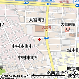 愛知県名古屋市中村区大宮町3丁目54周辺の地図