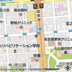 名古屋美顔周辺の地図
