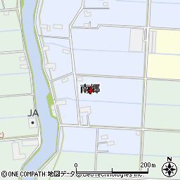 愛知県愛西市石田町南郷周辺の地図