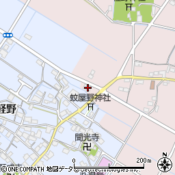滋賀県愛知郡愛荘町蚊野2944周辺の地図