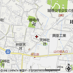 静岡県富士市比奈1252周辺の地図