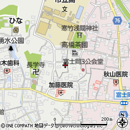 静岡県富士市比奈1641周辺の地図