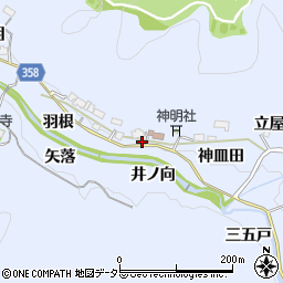 愛知県豊田市摺町宮下周辺の地図