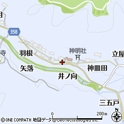 愛知県豊田市摺町（宮下）周辺の地図