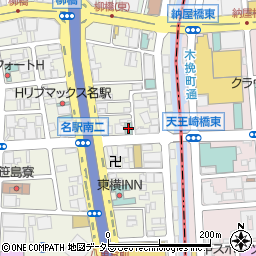 ホテルクローバー名古屋周辺の地図