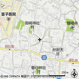 静岡県富士市比奈1181周辺の地図