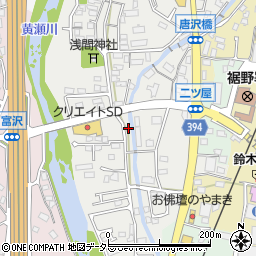 静岡県裾野市二ツ屋36周辺の地図