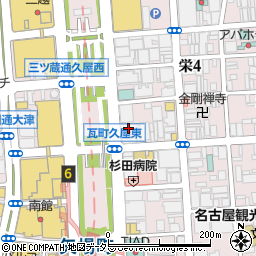 株式会社テレビ東京　名古屋支社周辺の地図