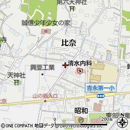 静岡県富士市比奈1297周辺の地図
