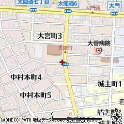 愛知県名古屋市中村区大宮町3丁目49周辺の地図