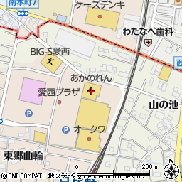 ダイソー愛西プラザ店周辺の地図