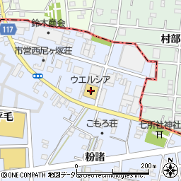 ウエルシア名古屋千音寺店周辺の地図