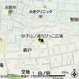 愛知県海部郡大治町砂子山ノ浦周辺の地図