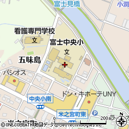 富士市役所　富士北児童クラブ周辺の地図