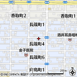 愛知県名古屋市中村区長筬町3丁目周辺の地図