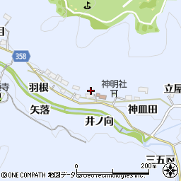 愛知県豊田市摺町周辺の地図