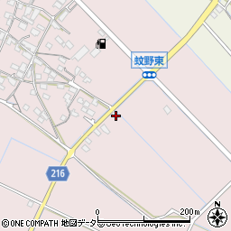 滋賀県愛知郡愛荘町蚊野613周辺の地図