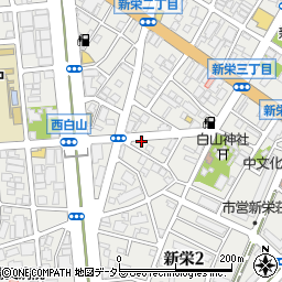 リパーク新栄２丁目第４駐車場周辺の地図