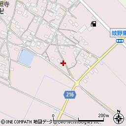 滋賀県愛知郡愛荘町蚊野544周辺の地図