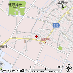 滋賀県愛知郡愛荘町蚊野1594周辺の地図