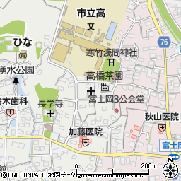 静岡県富士市比奈1643周辺の地図