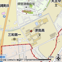愛知県立津島高等学校周辺の地図
