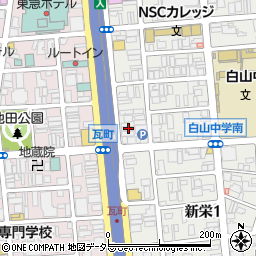 愛知県名古屋市中区新栄1丁目12-25周辺の地図