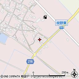 滋賀県愛知郡愛荘町蚊野512-42周辺の地図