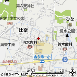 静岡県富士市比奈1424周辺の地図