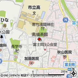 静岡県富士市比奈1645周辺の地図