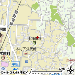 静岡県裾野市平松周辺の地図