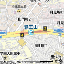 覚王山駅周辺の地図