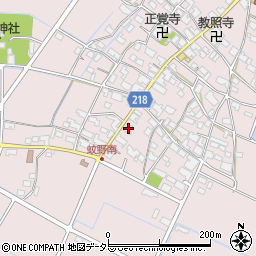 滋賀県愛知郡愛荘町蚊野1337周辺の地図