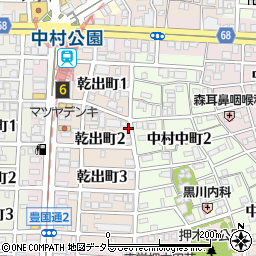 名鉄協商中村公園第１０駐車場周辺の地図
